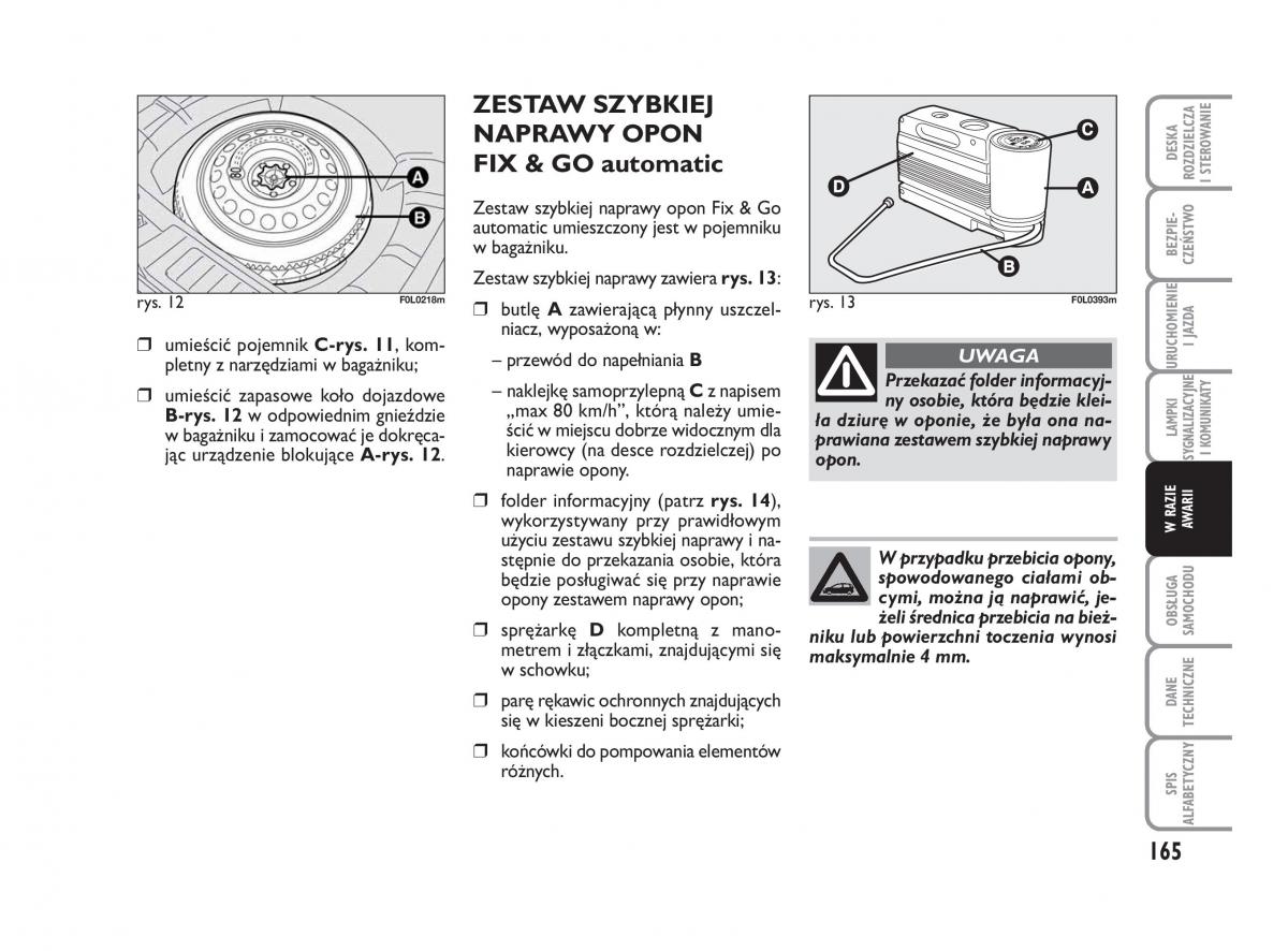 Fiat Croma instrukcja obslugi / page 166