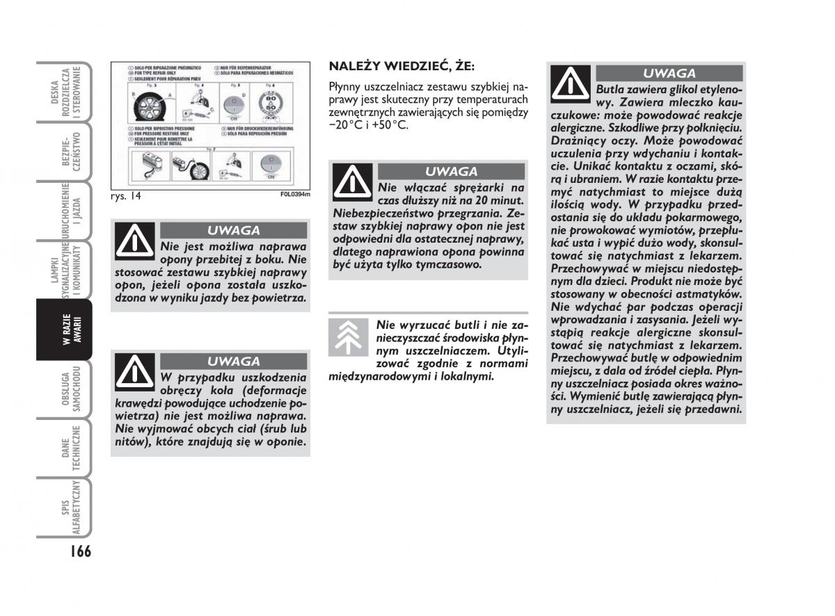 Fiat Croma instrukcja obslugi / page 167