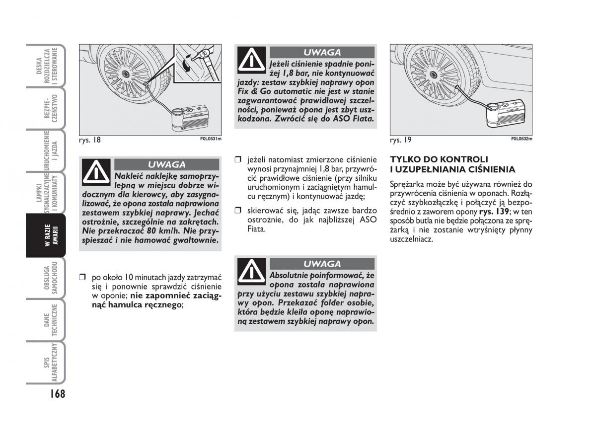 Fiat Croma instrukcja obslugi / page 169