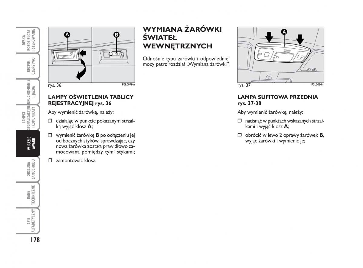 Fiat Croma instrukcja obslugi / page 179