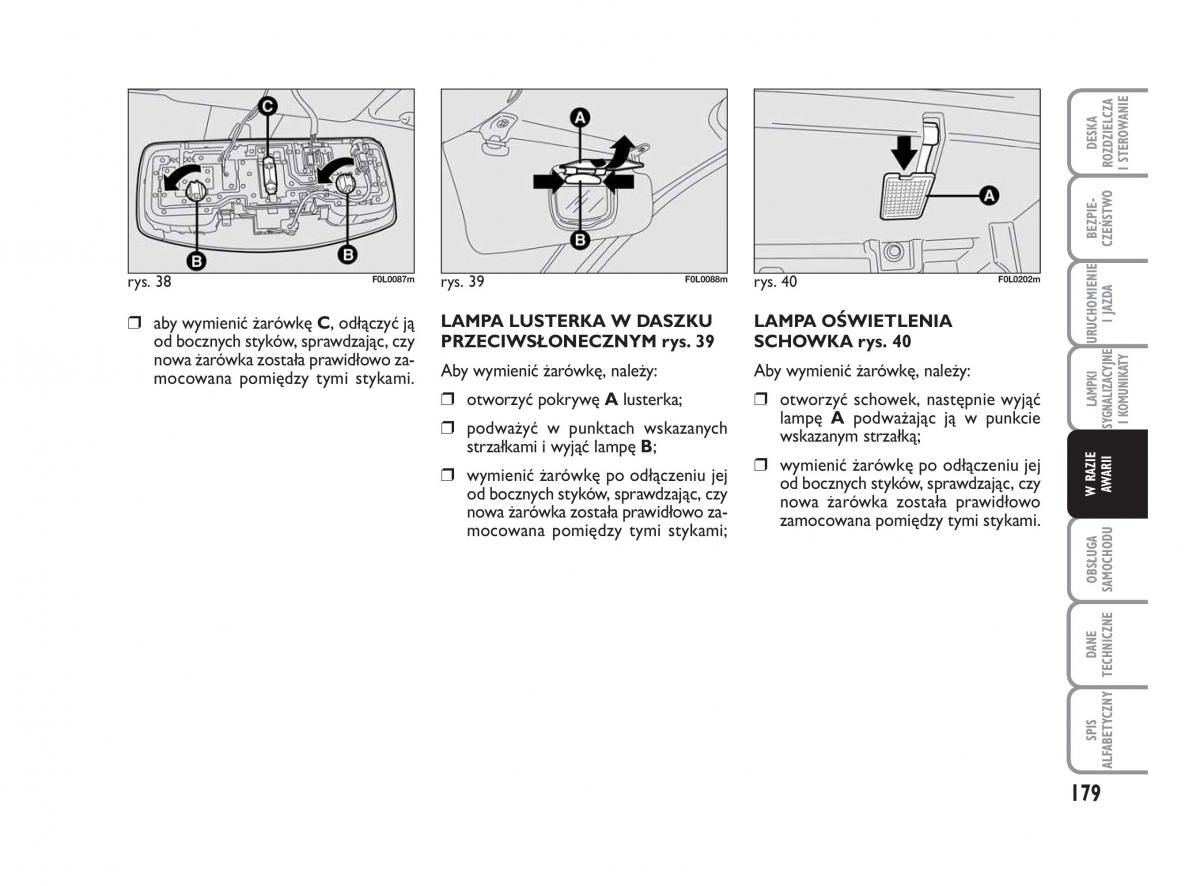 Fiat Croma instrukcja obslugi / page 180