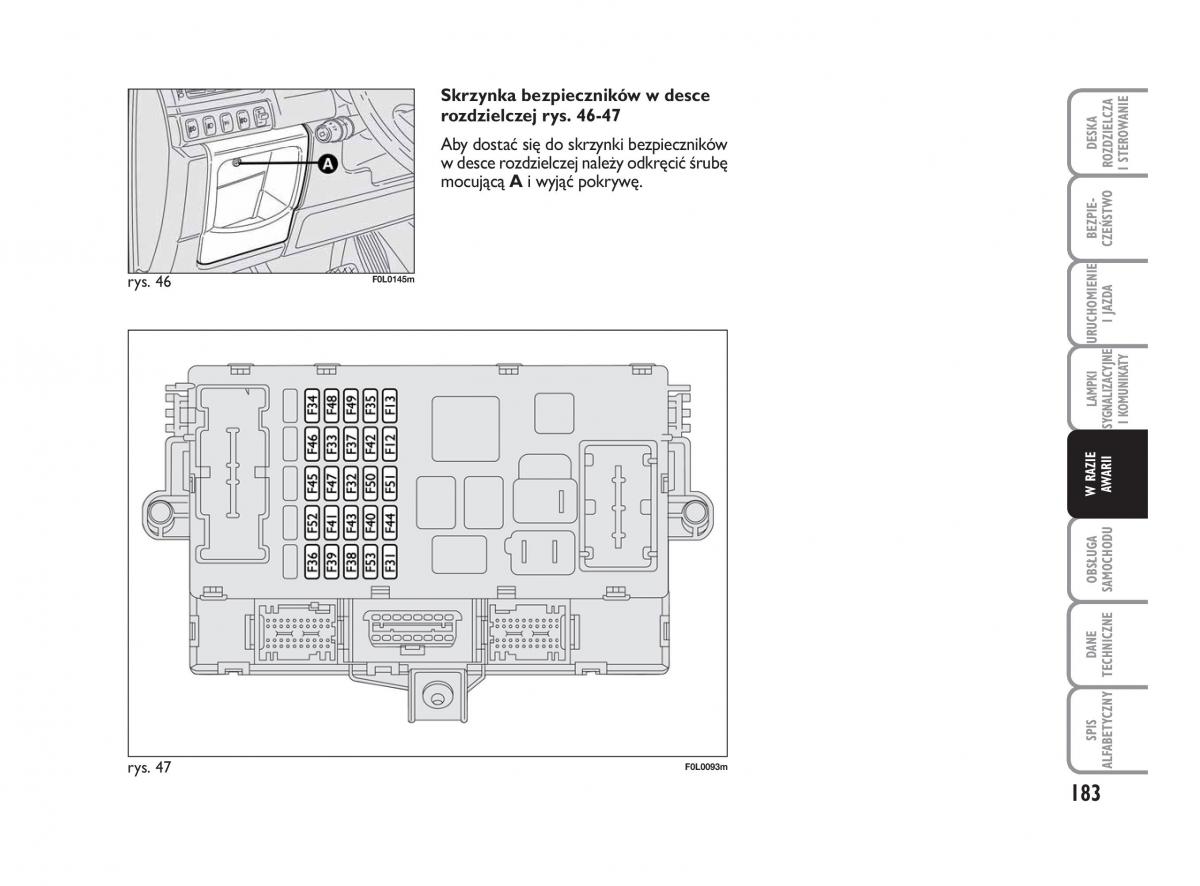 Fiat Croma instrukcja obslugi / page 184