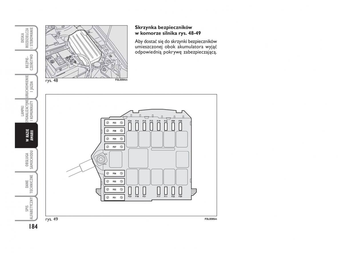 Fiat Croma instrukcja obslugi / page 185