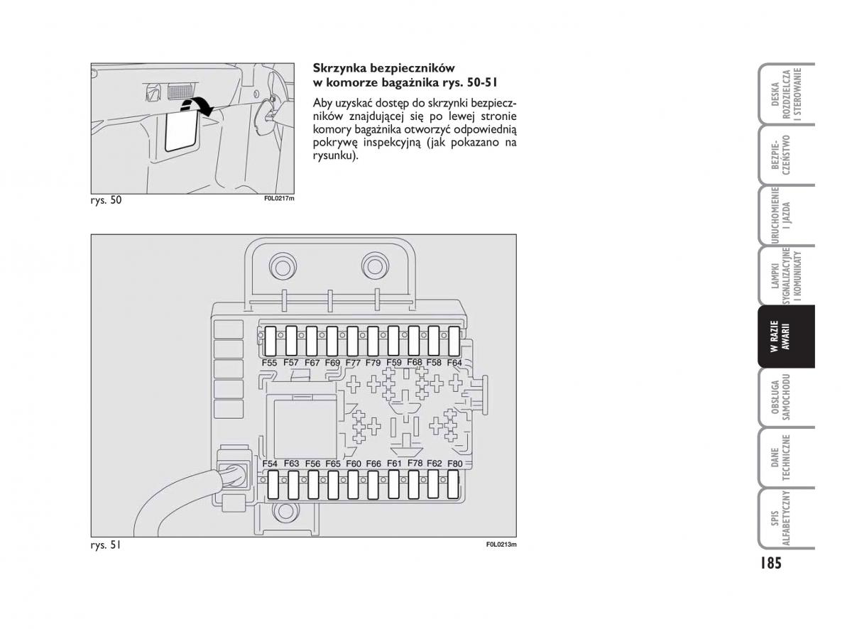 Fiat Croma instrukcja obslugi / page 186