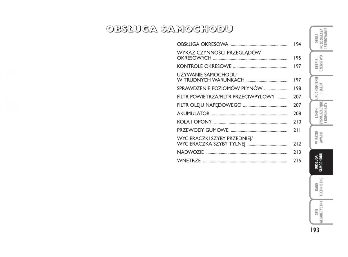 Fiat Croma instrukcja obslugi / page 194