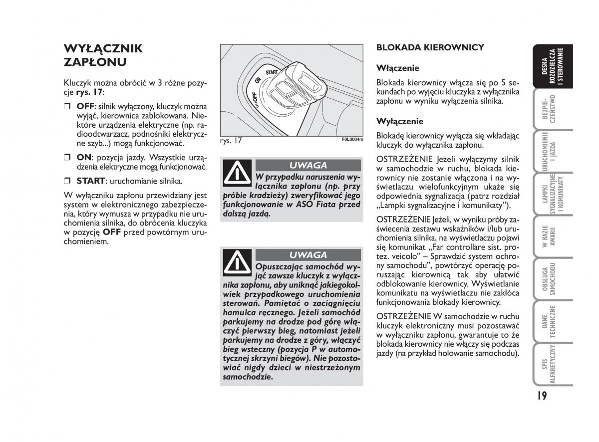 Fiat Croma instrukcja obslugi / page 20