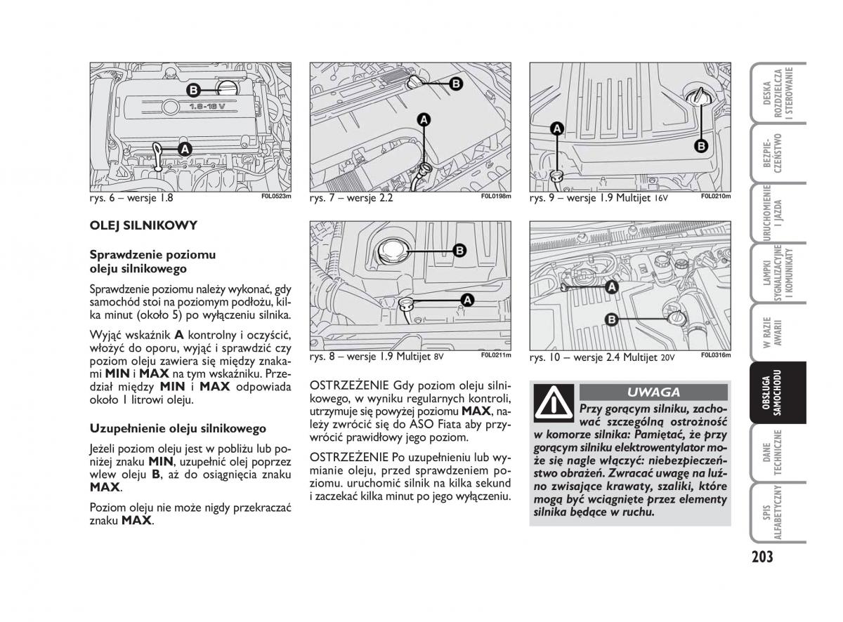 Fiat Croma instrukcja obslugi / page 204