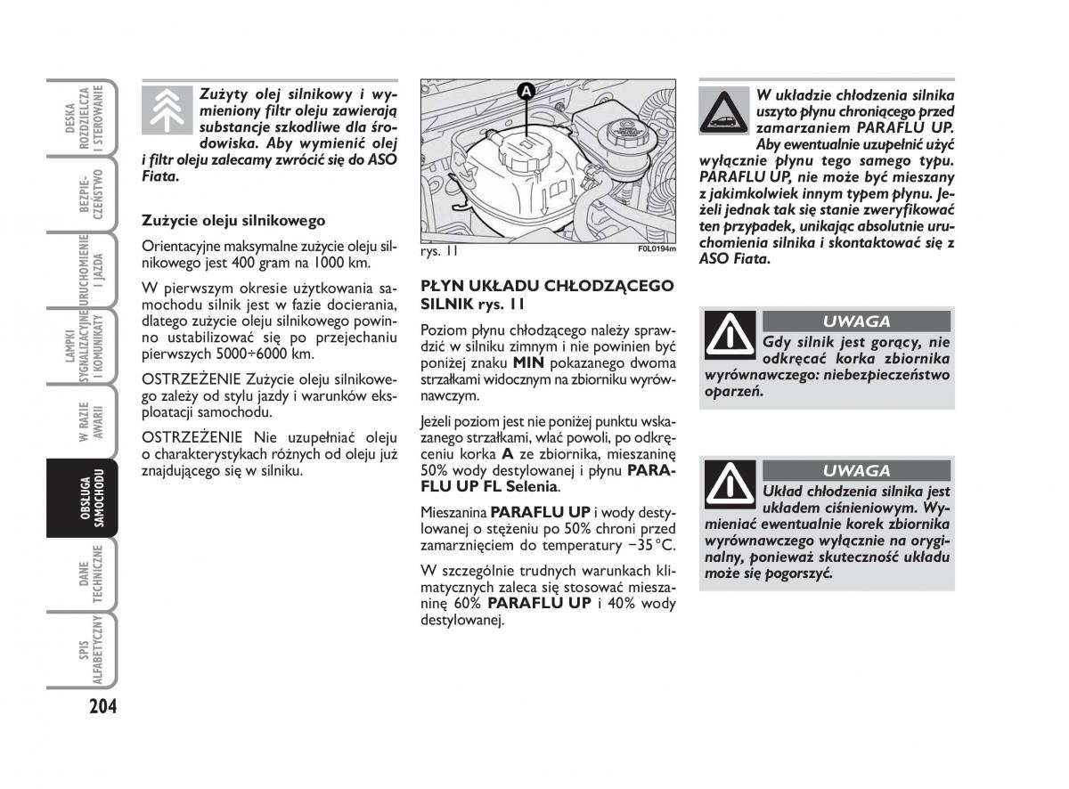 Fiat Croma instrukcja obslugi / page 205