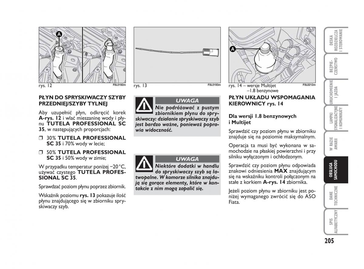 Fiat Croma instrukcja obslugi / page 206