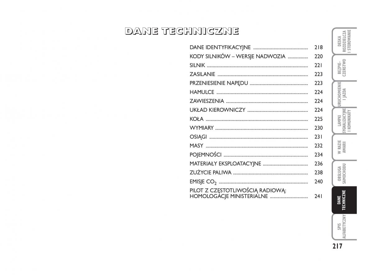 Fiat Croma instrukcja obslugi / page 218