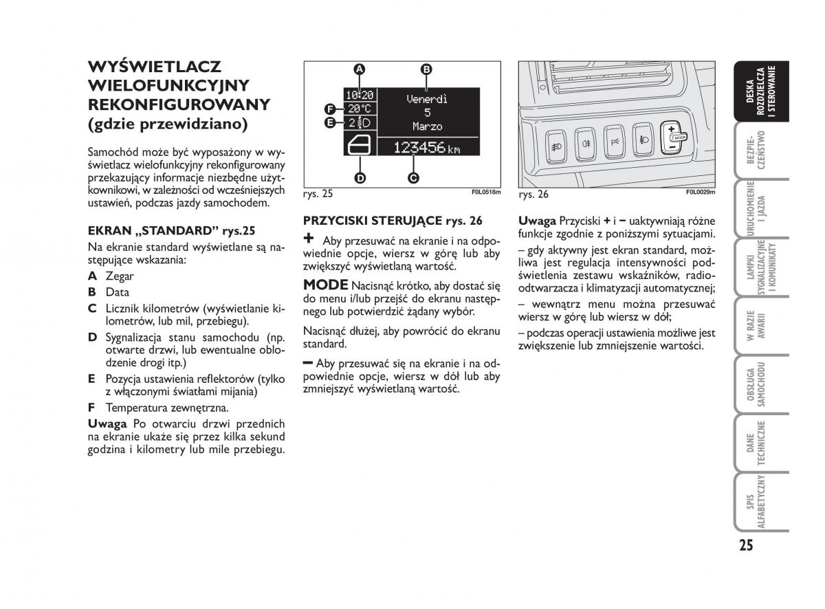 Fiat Croma instrukcja obslugi / page 26