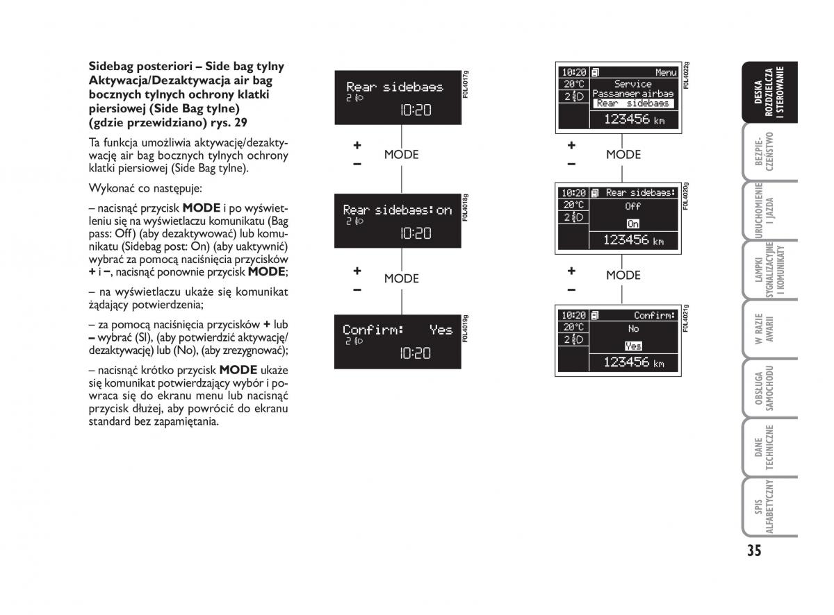 Fiat Croma instrukcja obslugi / page 36