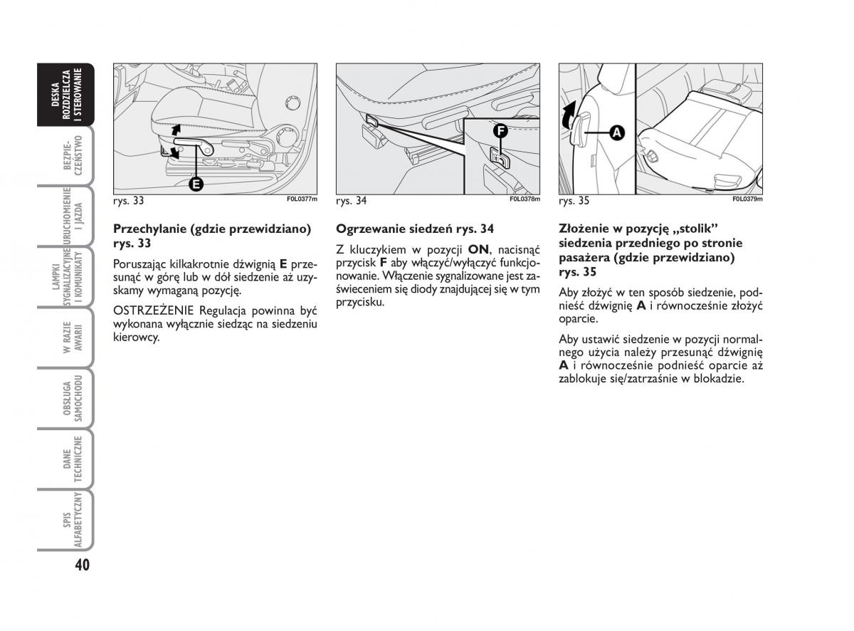 Fiat Croma instrukcja obslugi / page 41