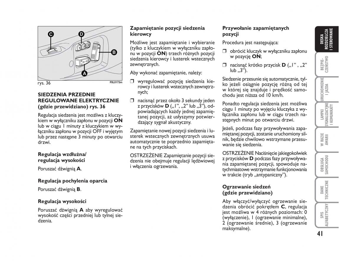 Fiat Croma instrukcja obslugi / page 42