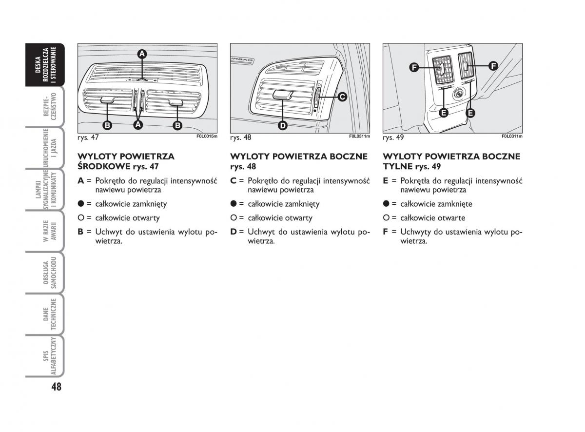 Fiat Croma instrukcja obslugi / page 49