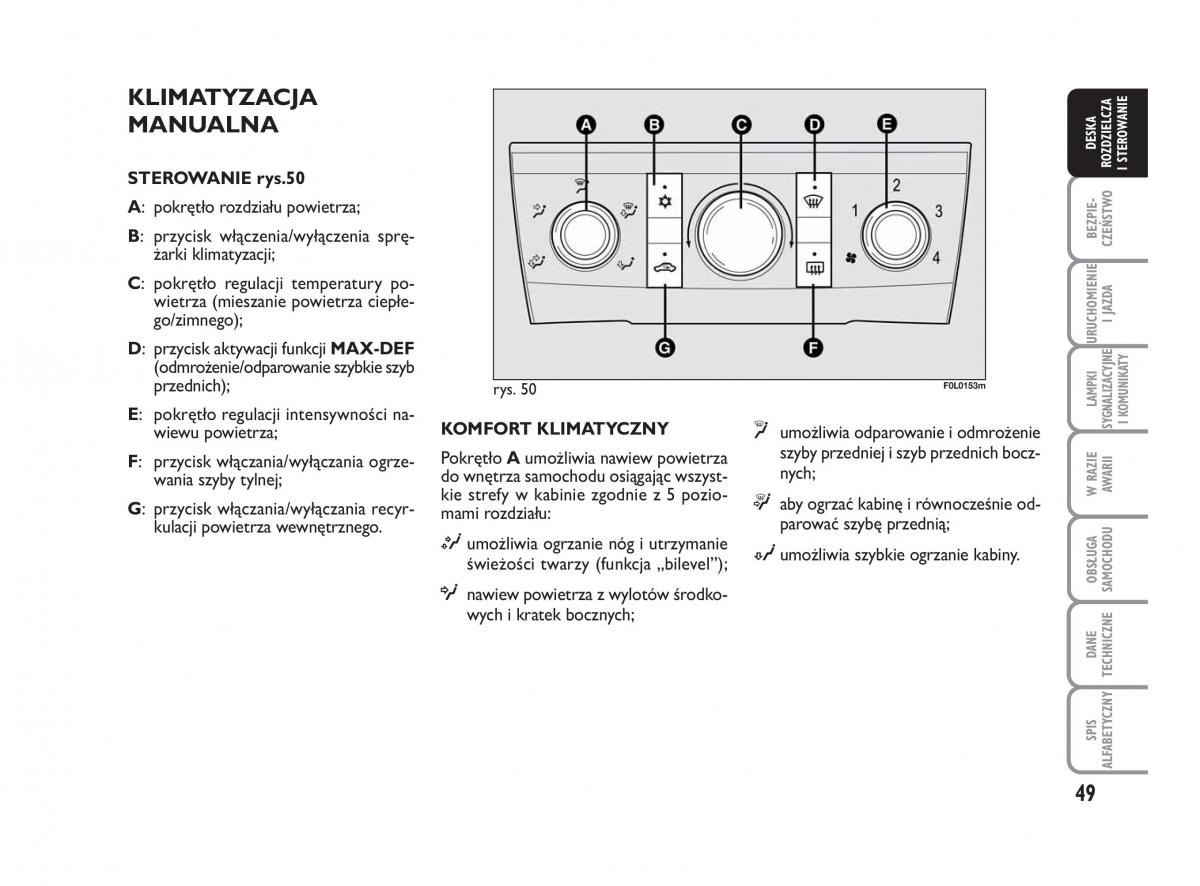 Fiat Croma instrukcja obslugi / page 50