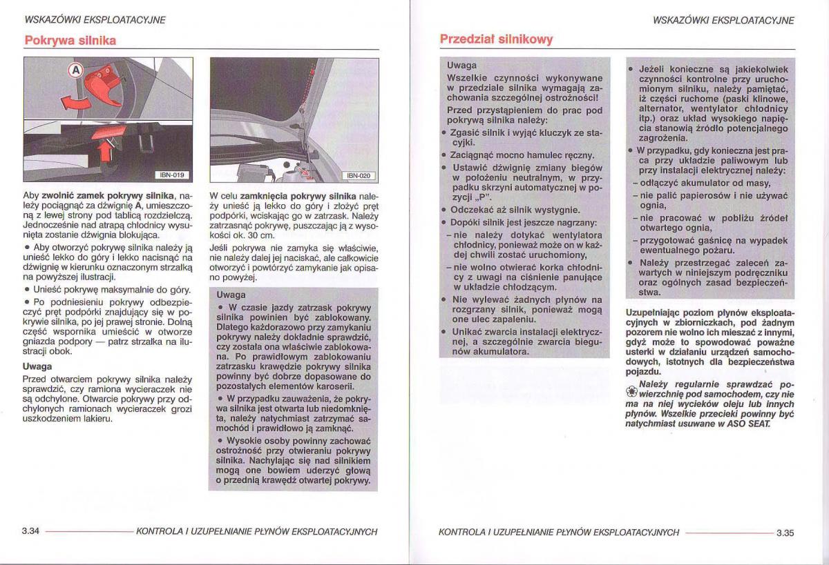 Seat Ibiza III 3 instrukcja obslugi / page 88