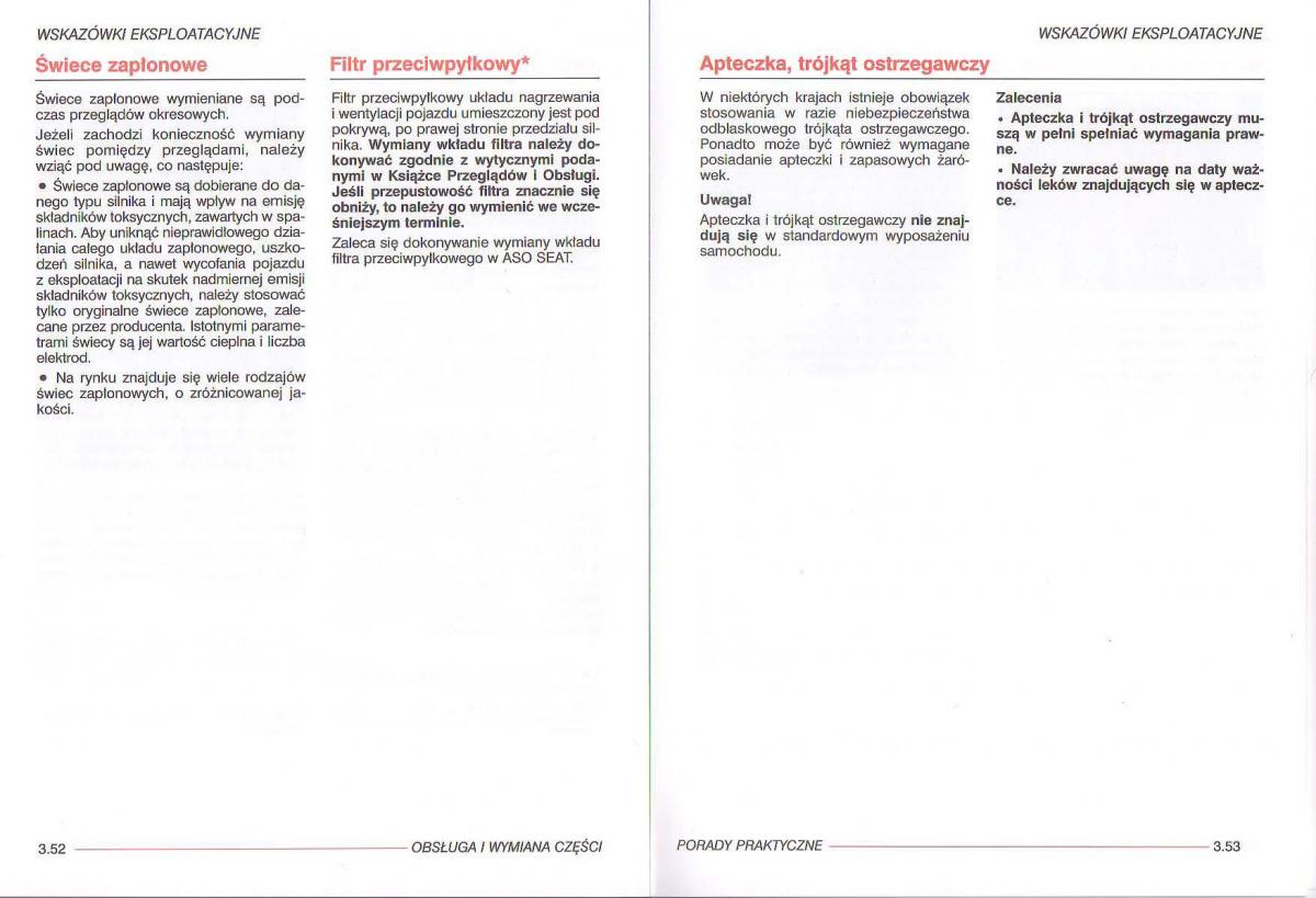 Seat Ibiza III 3 instrukcja obslugi / page 97