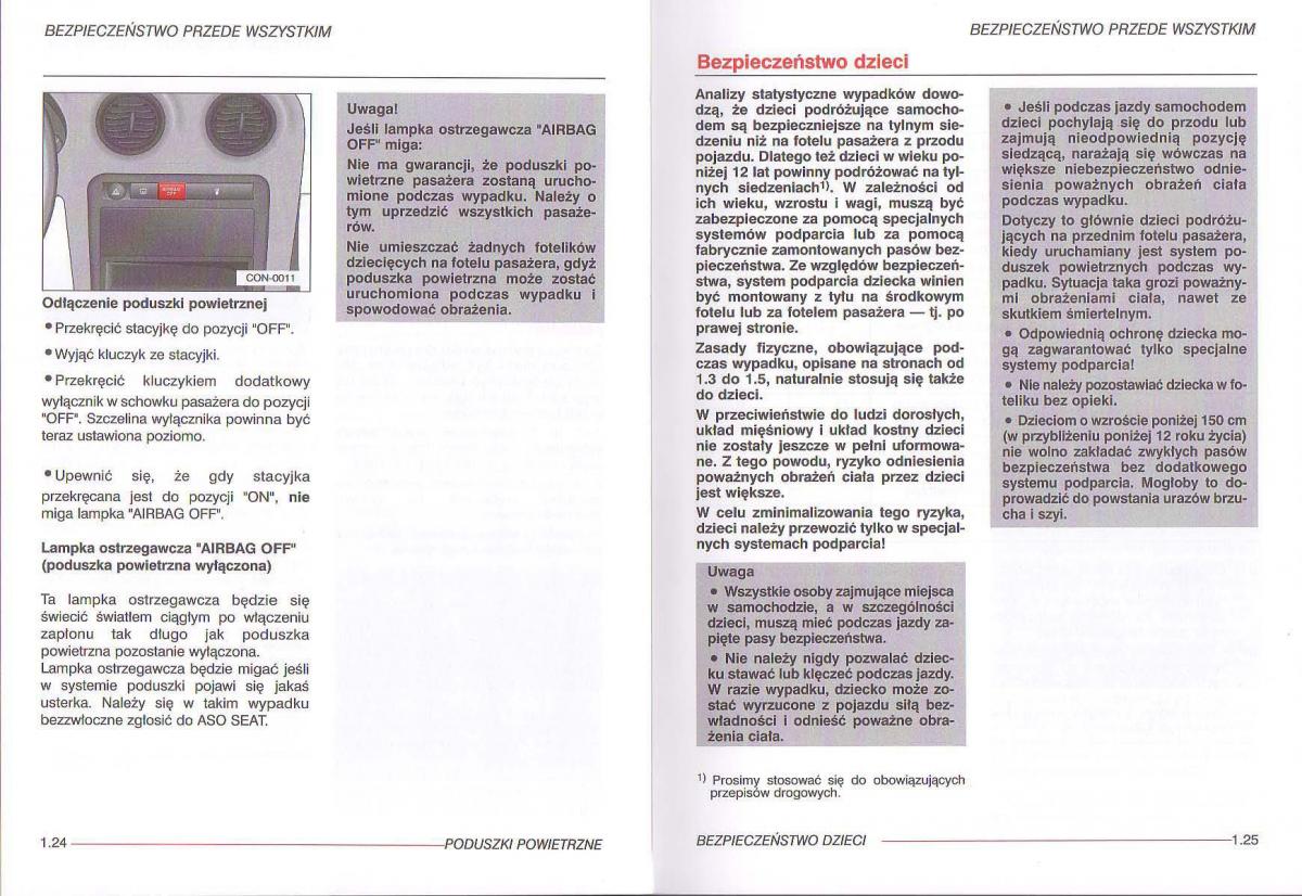 manual  Seat Ibiza III 3 instrukcja / page 16