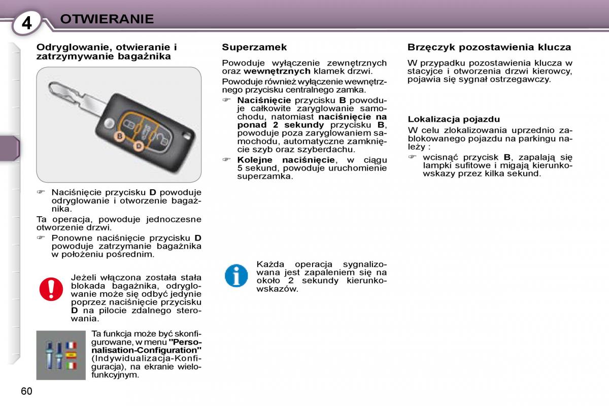 Peugeot 607 instrukcja obslugi / page 59