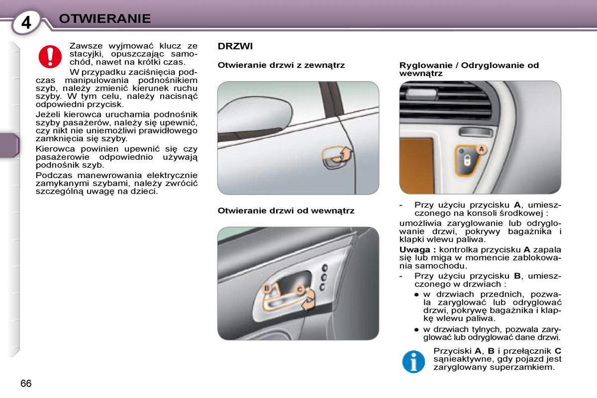 Peugeot 607 instrukcja obslugi / page 65