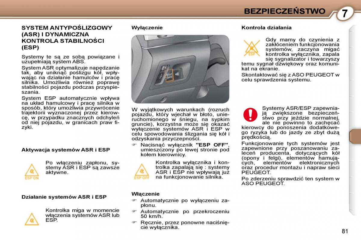 Peugeot 607 instrukcja obslugi / page 82