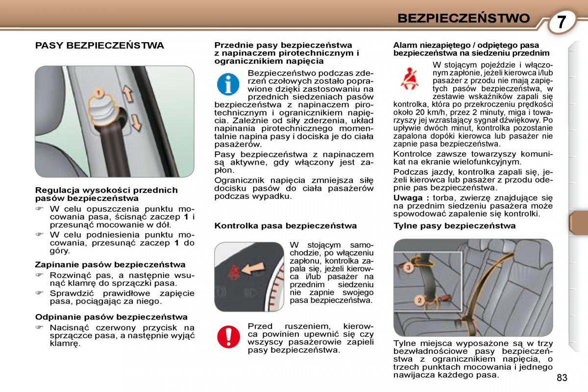 Peugeot 607 instrukcja obslugi / page 84