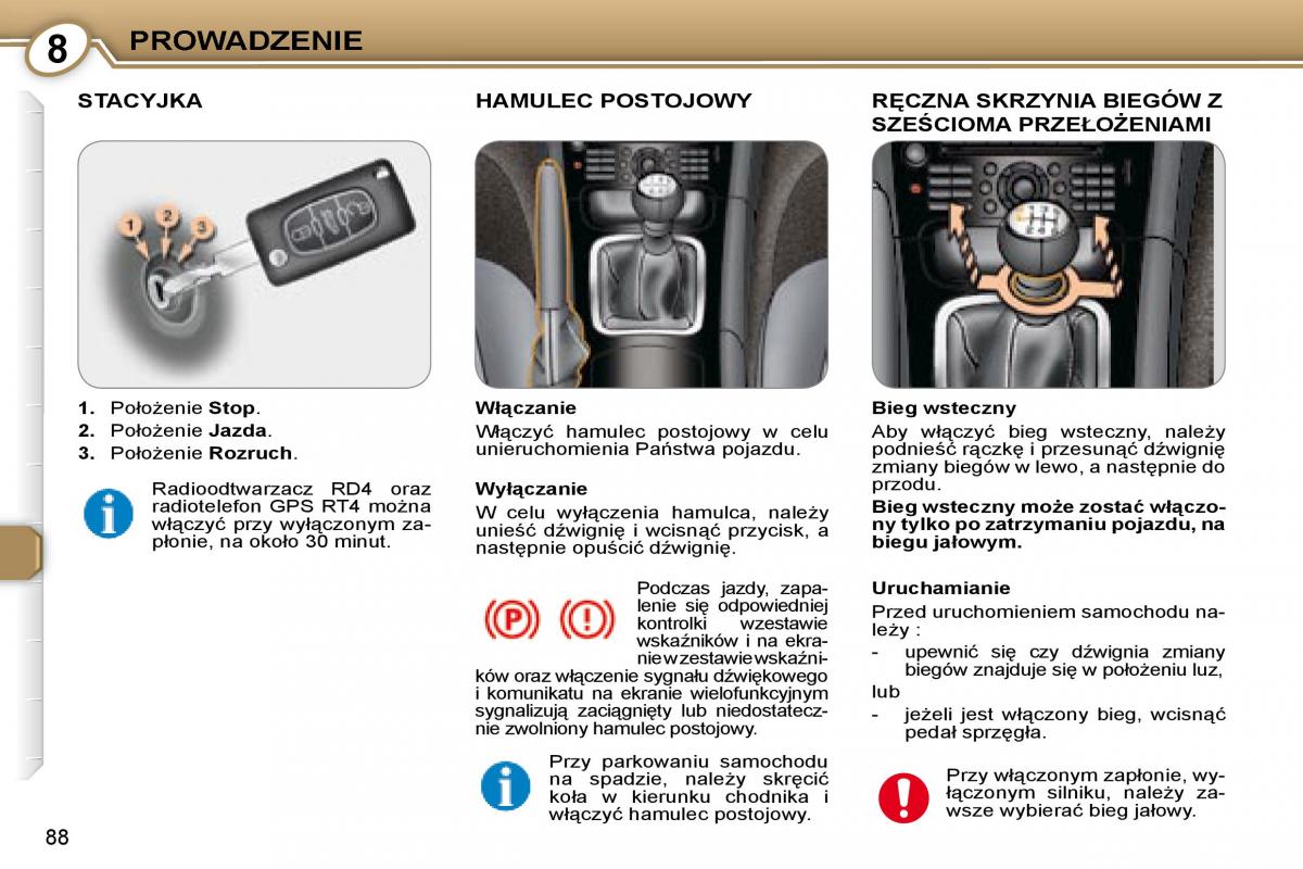 Peugeot 607 instrukcja obslugi / page 89