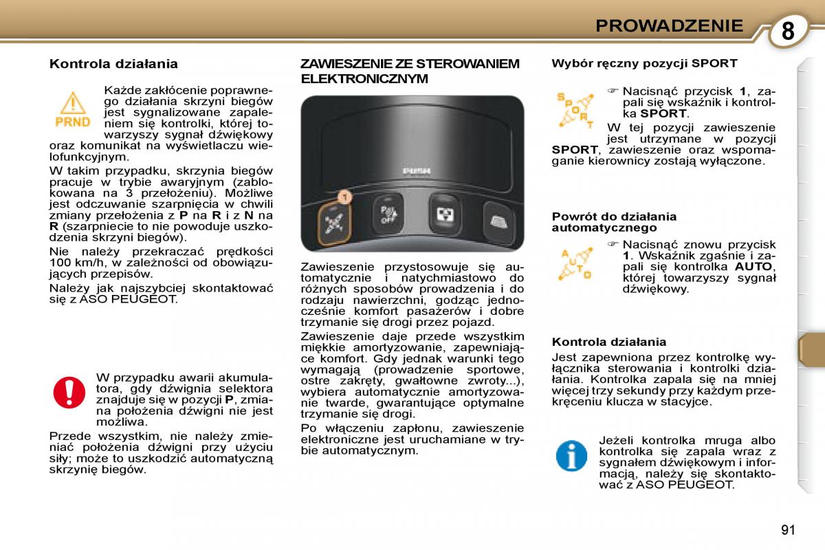 Peugeot 607 instrukcja obslugi / page 92