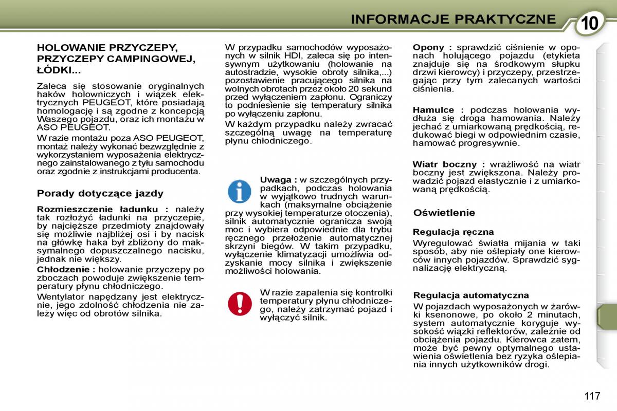 Peugeot 607 instrukcja obslugi / page 119