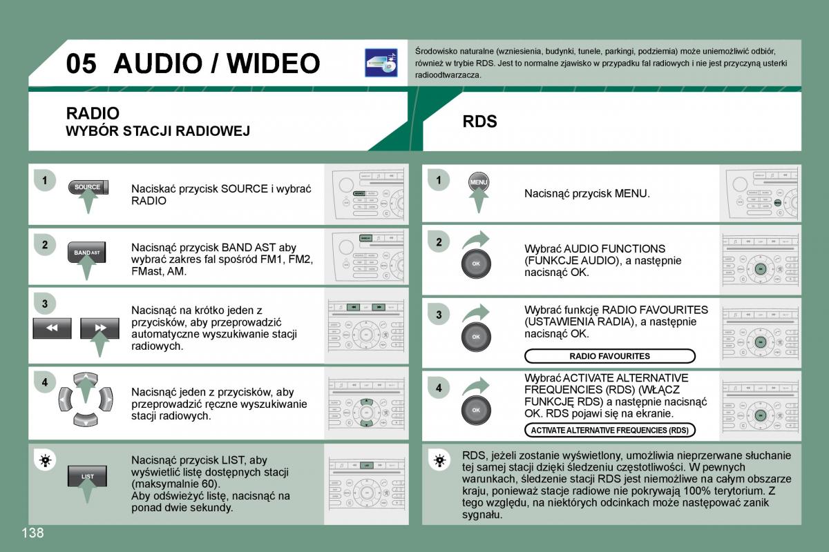 Peugeot 607 instrukcja obslugi / page 140