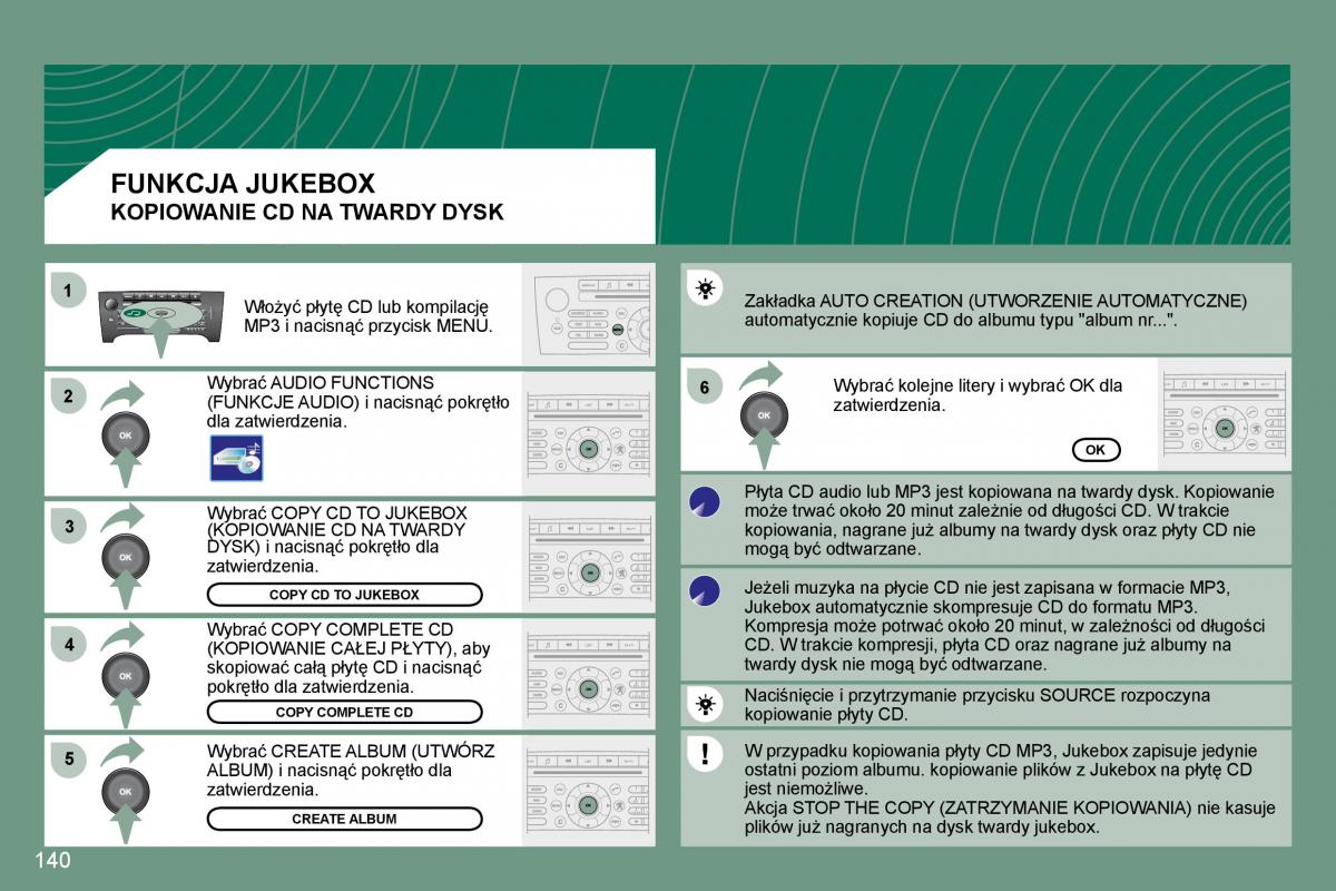 Peugeot 607 instrukcja obslugi / page 142