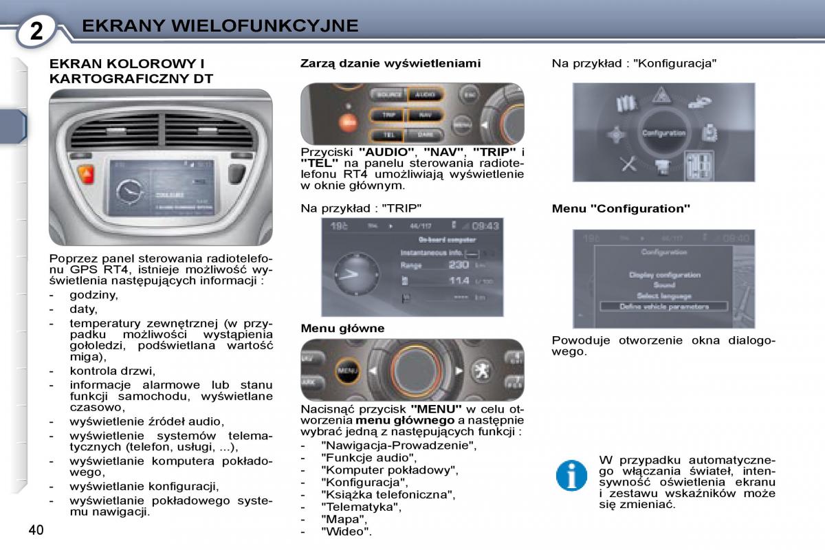 Peugeot 607 instrukcja obslugi / page 38