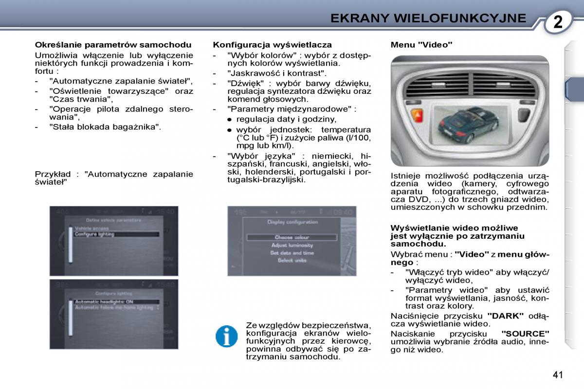 Peugeot 607 instrukcja obslugi / page 39