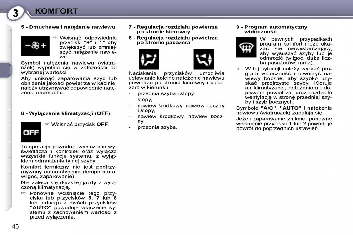 Peugeot 607 instrukcja obslugi / page 44