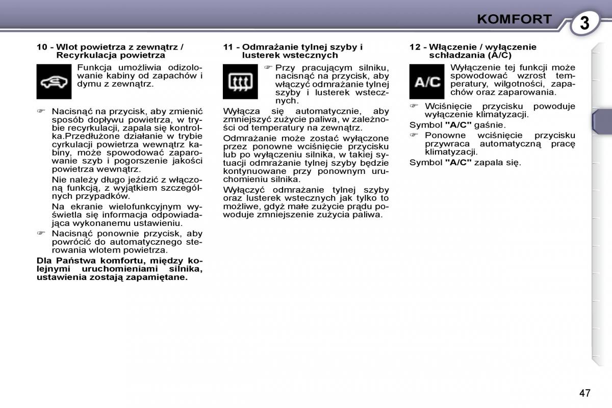 Peugeot 607 instrukcja obslugi / page 45