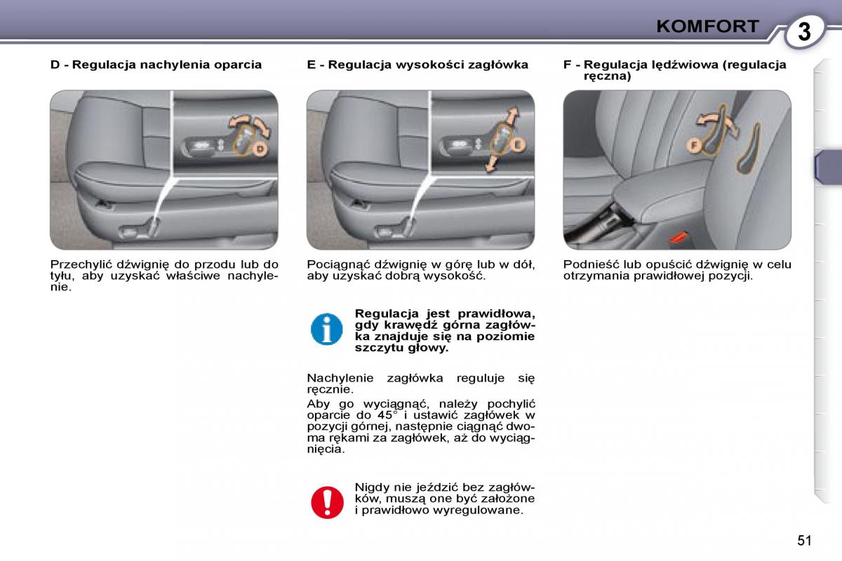 Peugeot 607 instrukcja obslugi / page 49