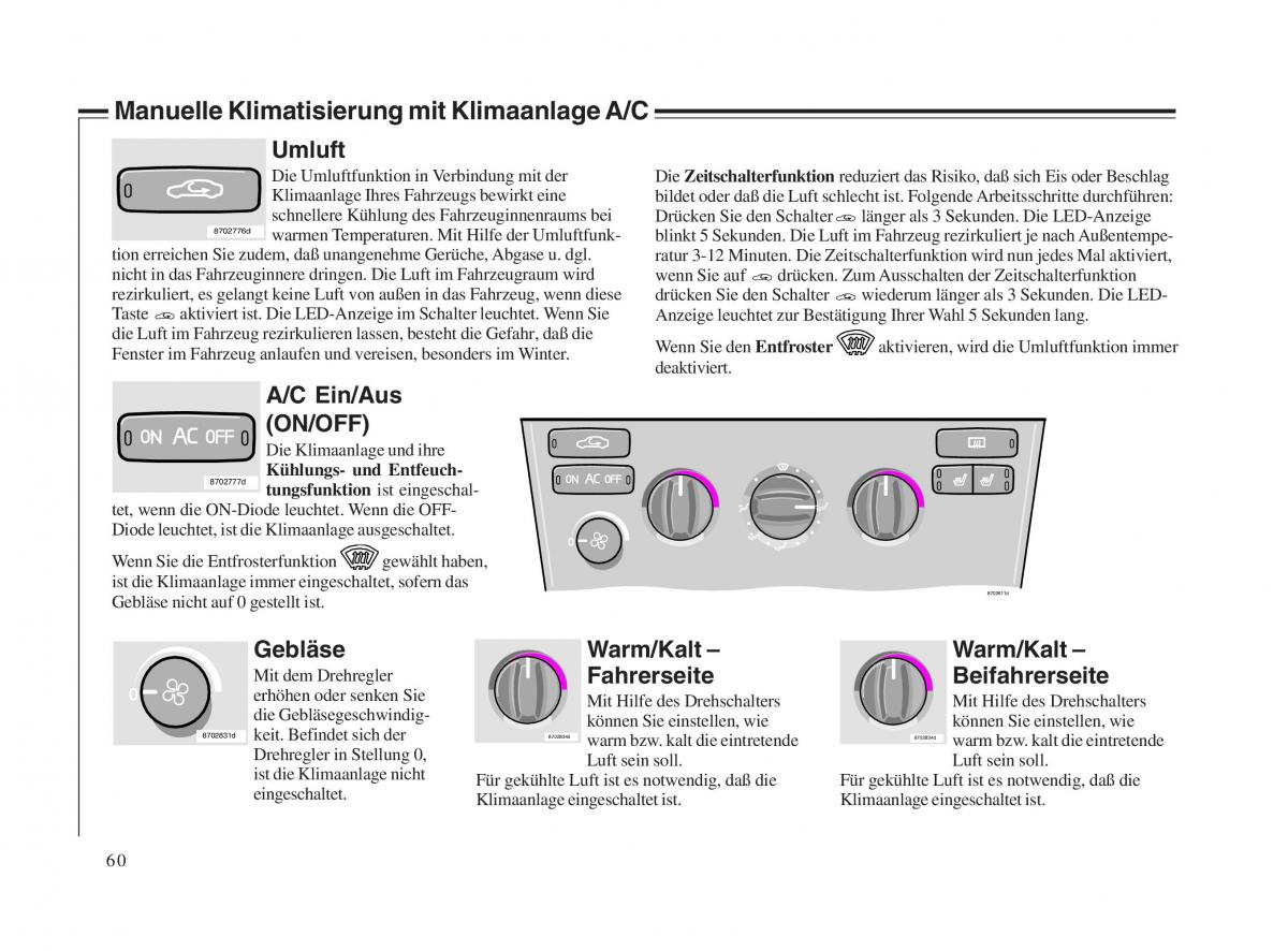 Volvo V70 II 2 Handbuch / page 61