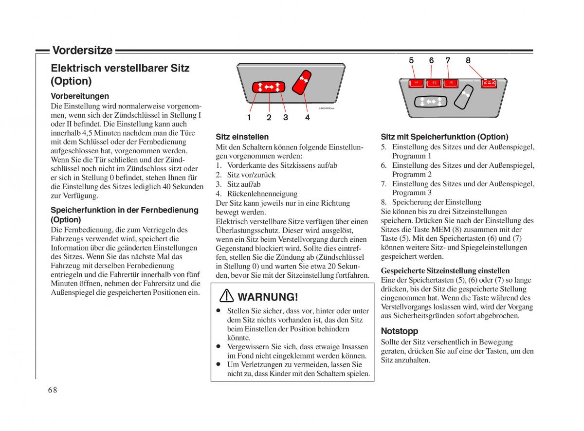 Volvo V70 II 2 Handbuch / page 69