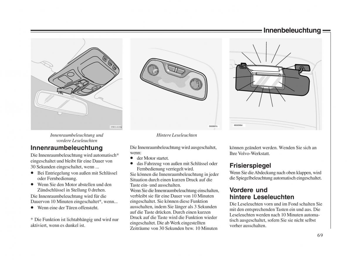 Volvo V70 II 2 Handbuch / page 70