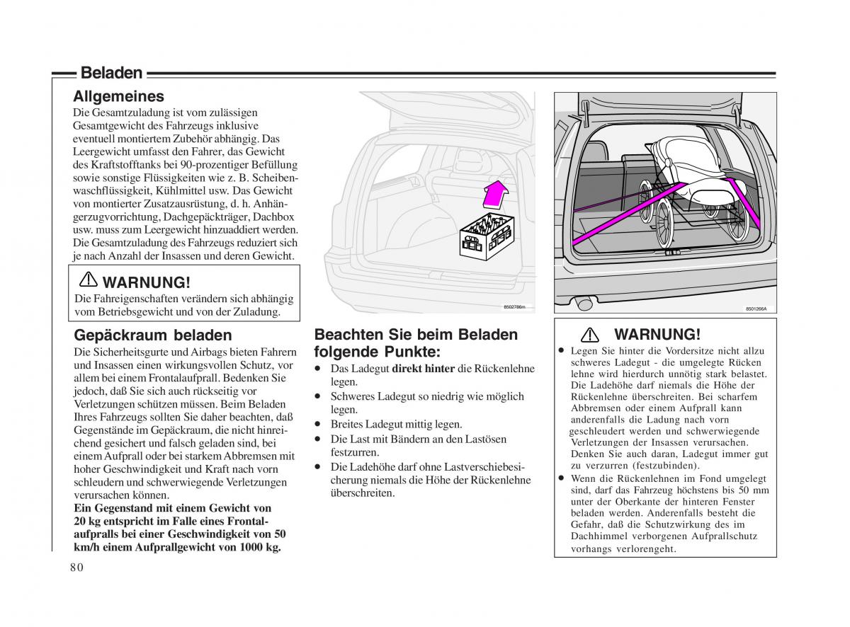 Volvo V70 II 2 Handbuch / page 81