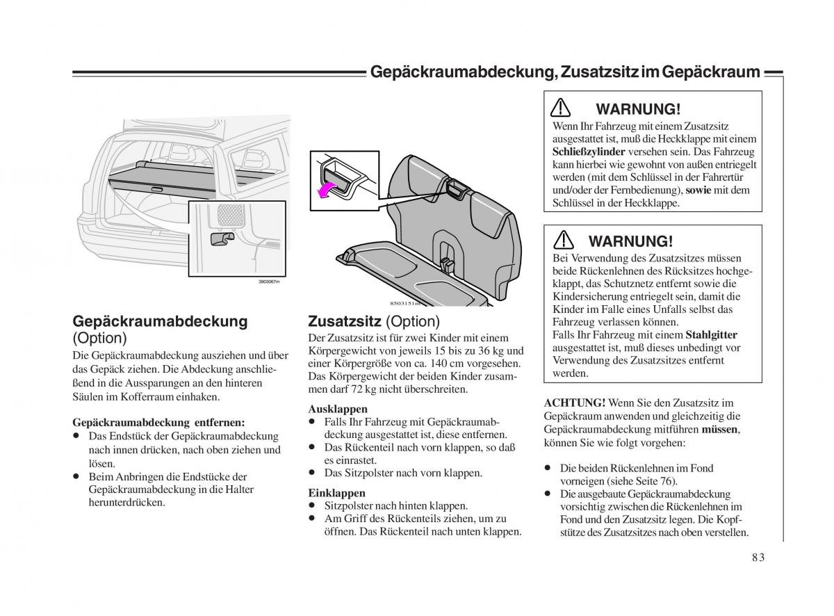 Volvo V70 II 2 Handbuch / page 84