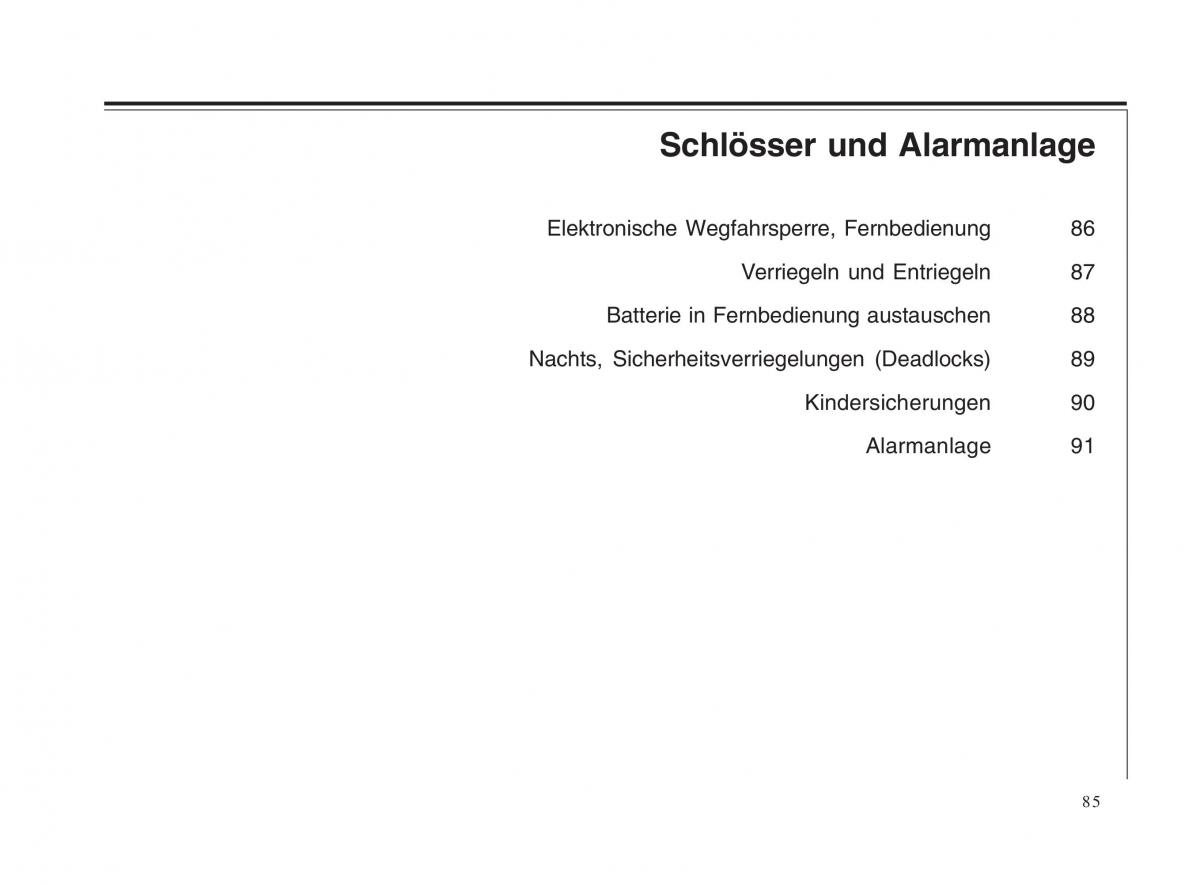 Volvo V70 II 2 Handbuch / page 86