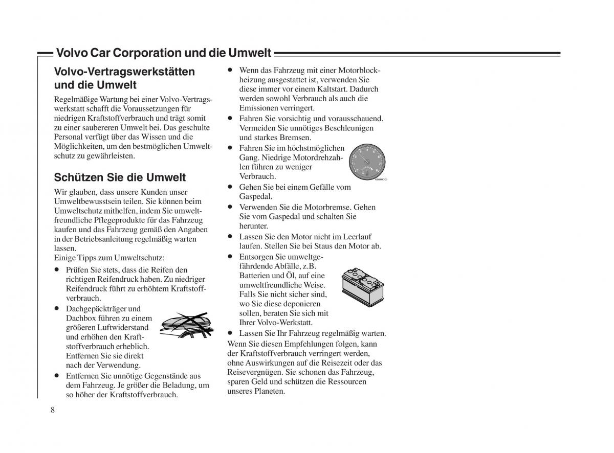 Volvo V70 II 2 Handbuch / page 9