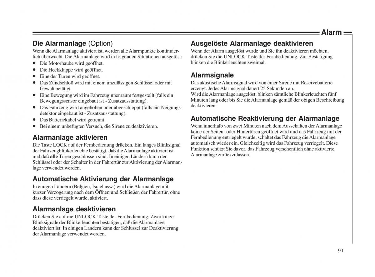 Volvo V70 II 2 Handbuch / page 92