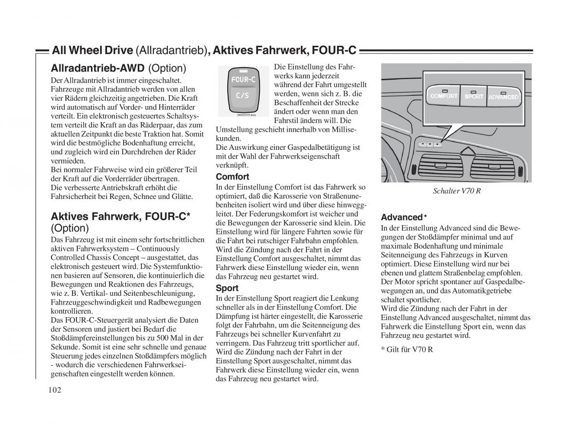 Volvo V70 II 2 Handbuch / page 103