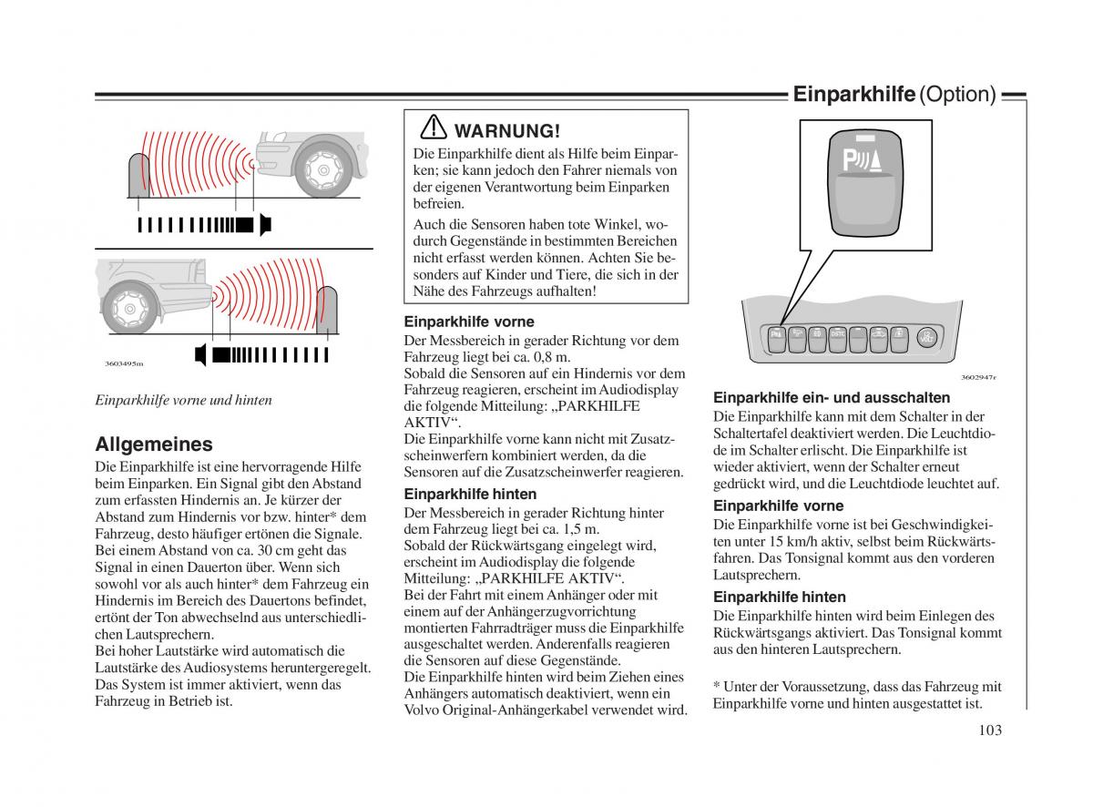 Volvo V70 II 2 Handbuch / page 104