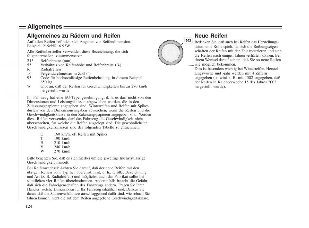 Volvo V70 II 2 Handbuch / page 125