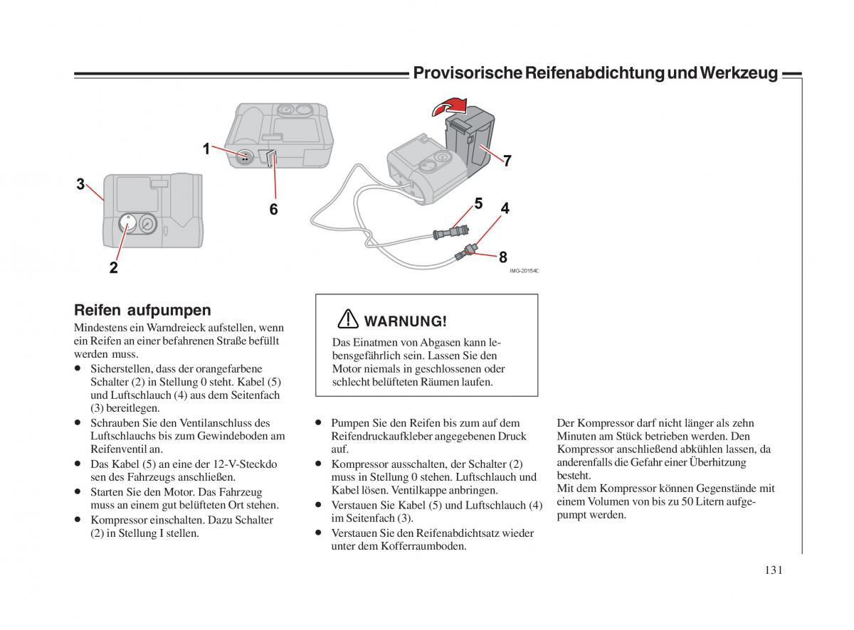 Volvo V70 II 2 Handbuch / page 132