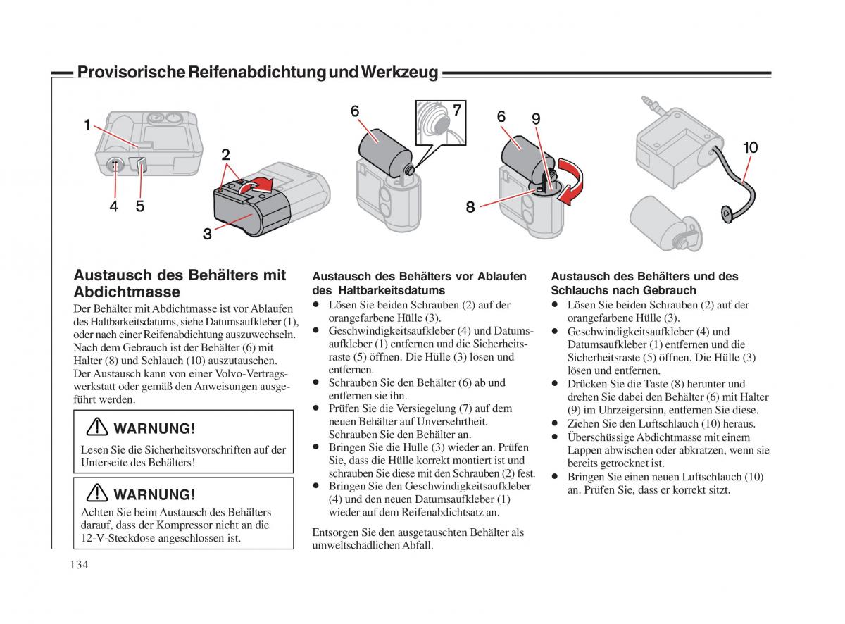 Volvo V70 II 2 Handbuch / page 135